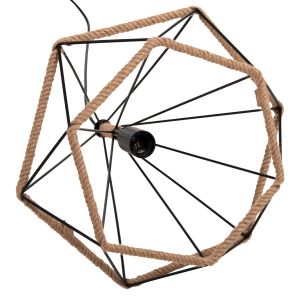 Chandelier Hm4062 black metal with ropes 33x37x128hcm