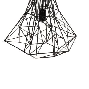 Chandelier Hm4068 with black metal shade 40x35x130hcm