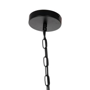 Chandelier Hm4127 black metal with 6 bulbs D42x108hcm