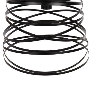 Chandelier Hm4129 with black metal shade 22-33x130hcm