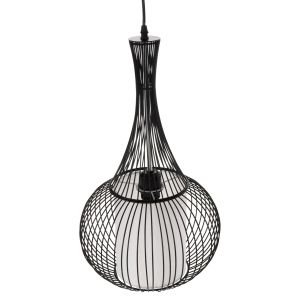 Полилей Hm4132 черен метален D30x50hcm