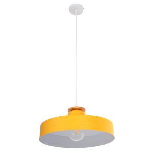 Chandelier Hm4159.04 with yellow metal shade D40x116hcm