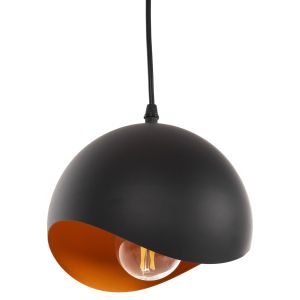 Chandelier Hm4165,01 metal sphere color black/orange D20x118hcm
