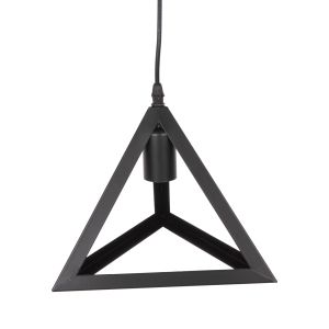 Chandelier Hm4182 3 with black metal pyramid shade D23x124hcm