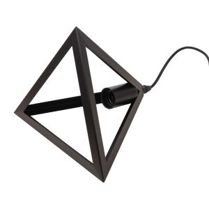 Chandelier Hm4182 3 with black metal pyramid shade D23x124hcm