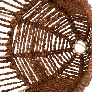 Chandelier Hm7858 banana leaf fiber in brown color D41x41-136hcm