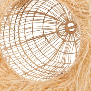 Chandelier Hm7890 palm leaf fiber in natural color D35x163hcm