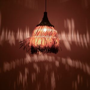 Полилей Kentel от сезал в естествено-черен цвят D35x50см