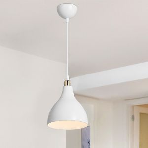 Полилей Lofty E27 в бял цвят D18x56cm