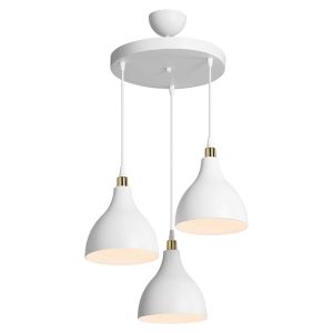 Chandelier Lofty E27 in white color D40x80cm