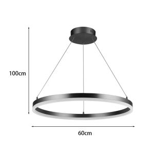 Полилей Nebrian Led златен метал D60x15см