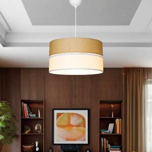 Chandelier Opal fabric in natural and cream color D38x55cm