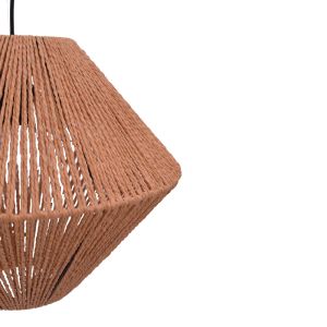 Chandelier Palmo rope in natural color D40x32cm