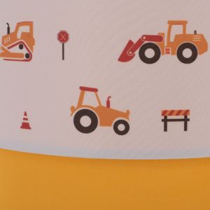 Pendant chandelier for children's room with double white-yellow drum Hm7572,04