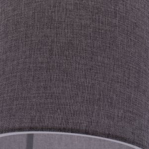 Chandelier Pendant textile drum in gray color D19x70cm Hm7623,03