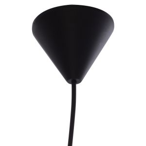 Chandelier Pendant textile drum in gray color D19x70cm Hm7623,03