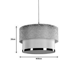 Chandelier Pwl-1090 E27 white gold D30x20cm