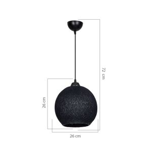 Chandelier Pwl-1113 E27 gray D26x72cm