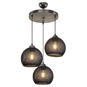 Chandelier Pwl-1121 E27 black-bronze D40x80cm