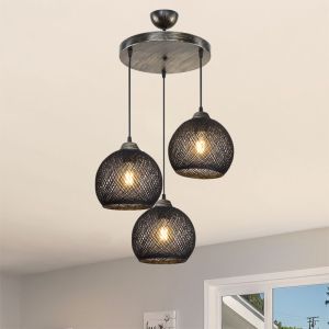Chandelier Pwl-1121 E27 black-bronze D40x80cm