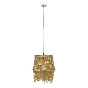 Chandelier Rapom jute Inart E27 Natural D25x95cm