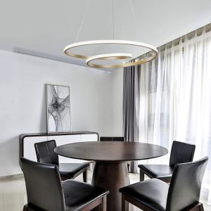 Полилей Rexon Led златист метал D49x12см