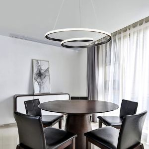 Полилей Rexon Led черен метал D49x12см