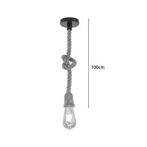 Полилей Ropily естествено метално въже D1x100cm