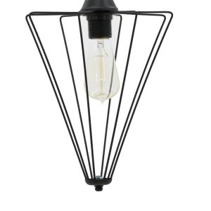 Chandelier Saway E27 black color 30x30x80cm