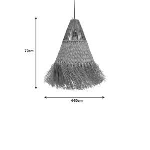 Vajem Mendong chandelier in natural lampshade 50x50x70cm