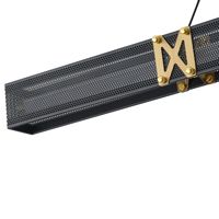 Полилей алуминиев Led 21w 1260lm 3000k 1200x1200mm черно-златисти Arte Illumina Luis