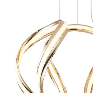 Полилей алуминиев Led 38w 2800lm 3000k Φ60mm златисти Arte Illumina Orbit