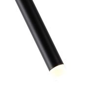 Полилей алуминиев Led 3w 210lm 3000k Φ60x1200mm черни Arte Illumina Cascade