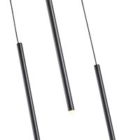 Полилей алуминиев Led 6w 420lm 3000k Φ300x1500mm черни Arte Illumina Cascade