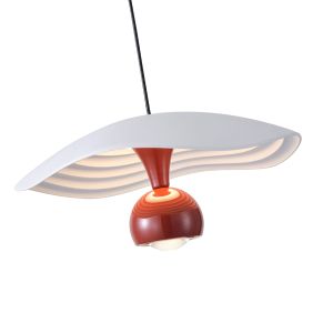 Полилей алуминиев Led 8w 400lm 3000k Φ230mm червени Arte Illumina Enigma