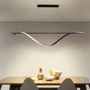 Полилей алуминиево-силиконов Led 12w 780lm 3000k 1200x1400mm черен Arte Illumina Waves