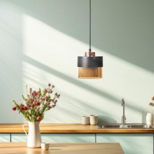 Chandelier bronze color E27 15x75cm