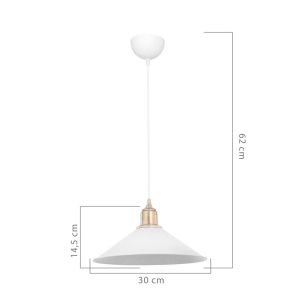 Chandelier in black and bronze D30x62cm