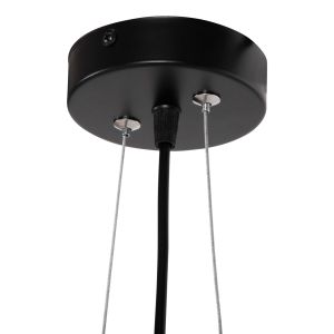 Chandelier for 2 bulbs black metal D6x60hcm Hm4172