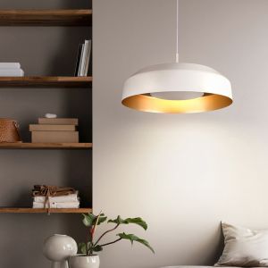 Полилей метал-акрил кръгъл Led 20w 1482lm 3000k Ø400mm бяло-златист Arte Illumina Stigma