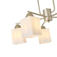 Полилей метал-стъкло 5χe27 Max15w Φ590mm Arte Illumina Madisson