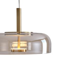 Полилей метал-стъкло 8w 960lm 3000k 300x1390x90mm Cognac Arte Illumina Lobby