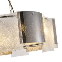 Полилей метал-стъкло 8xe14 Max 8w Φ650mm хромирани Arte Illumina Folia