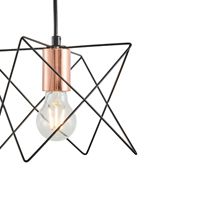 Полилей метални 1xe27 Max15w 175x175x1240mm черно Arte Illumina Brawck