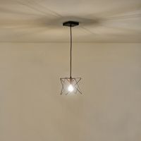 Полилей метални 1xe27 Max15w 175x175x1240mm черно Arte Illumina Brawck