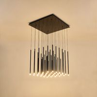 Полилей от алуминий Led 65w 4550lm 3000k 800x1500m черни Arte Illumina Cascade
