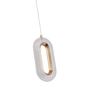 Полилей от алуминий, обикновени, 9w, 780lm, 3000k, 120x1300mm, розово злато, Arte Illumina Kriko