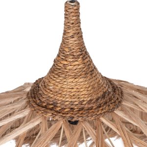 Chandelier made of abaca fibers Fibers in natural color D80x62-90hcmhm7780