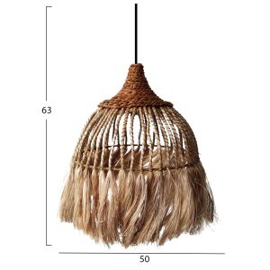 Abacus fiber chandelier in natural color 50x50x63hcmhm7752