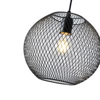 Полилей от метал 1xe27 Max15w 350x350χ1360mm черни Arte Illumina Mesh